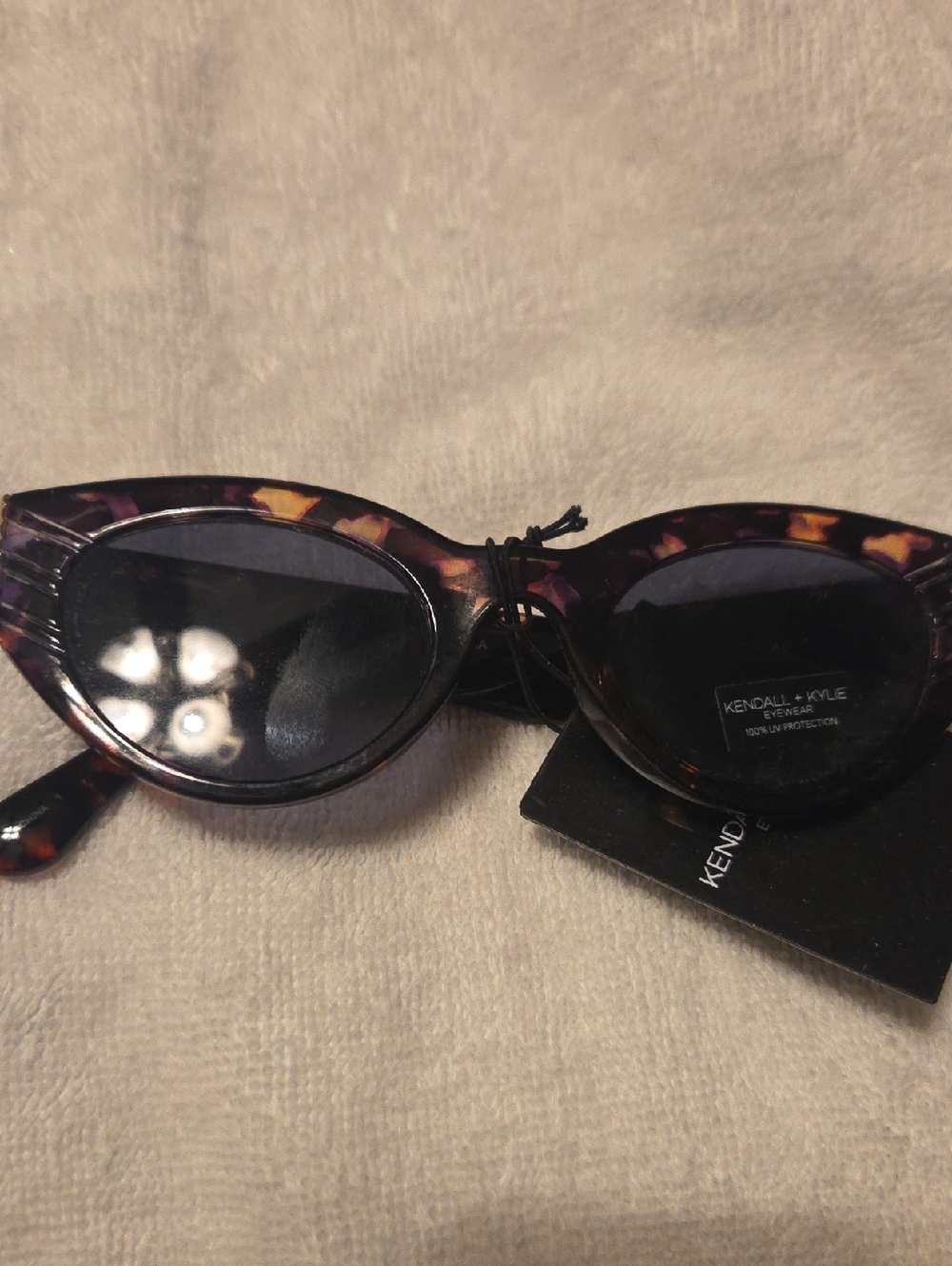 Kendall & Kylie Purple Tortoiseshell Cat-Eye Sunglasses(#16)